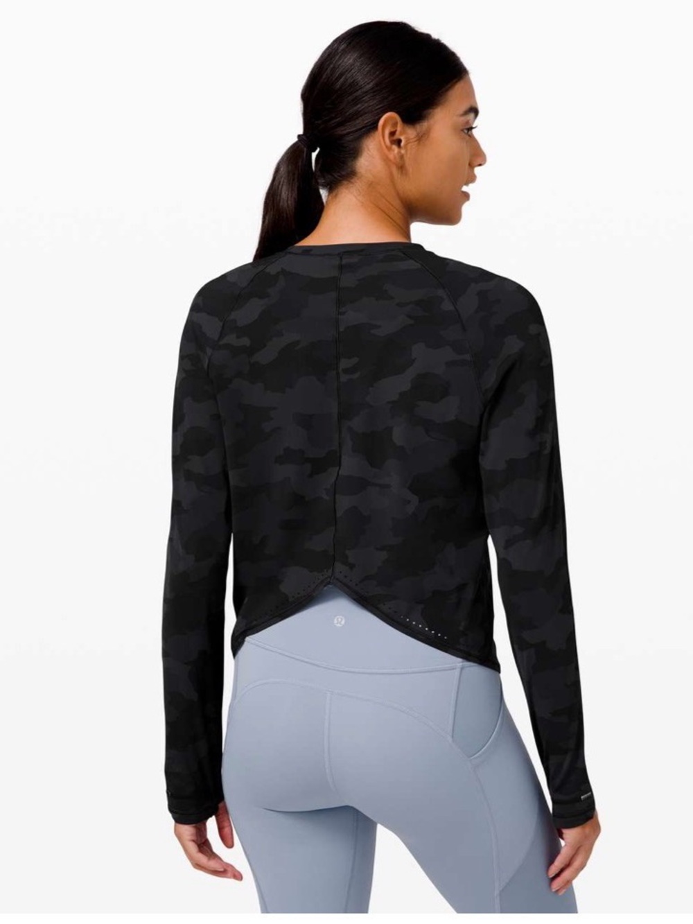 lululemon athletica Women's Short-Sleeve Camo Tee - Black/Charcoal